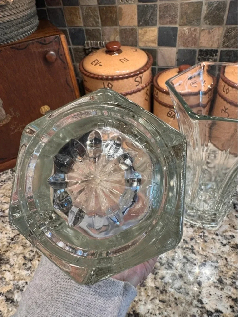 Vintage Hoosier glass vases